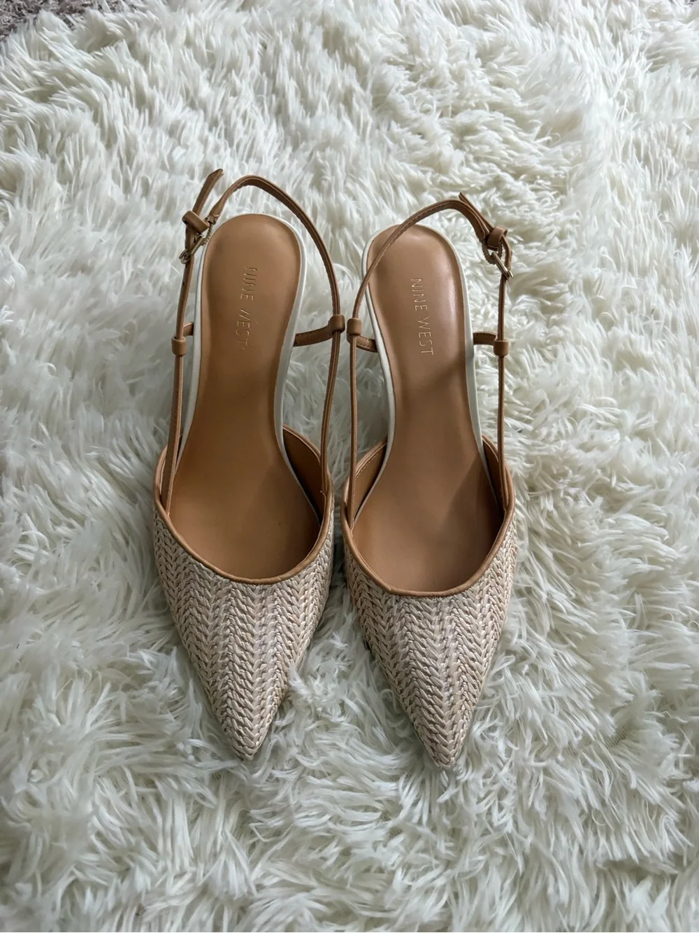 Nine West Rowen Women's Slingback Dress Pumps size 8.5 - Picture 3 of 4